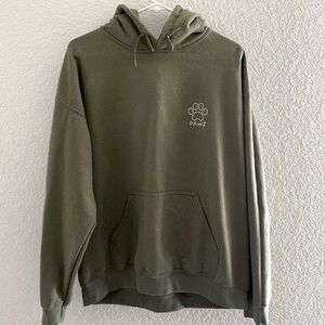 Pawz Olive Green Hoodie Sweater